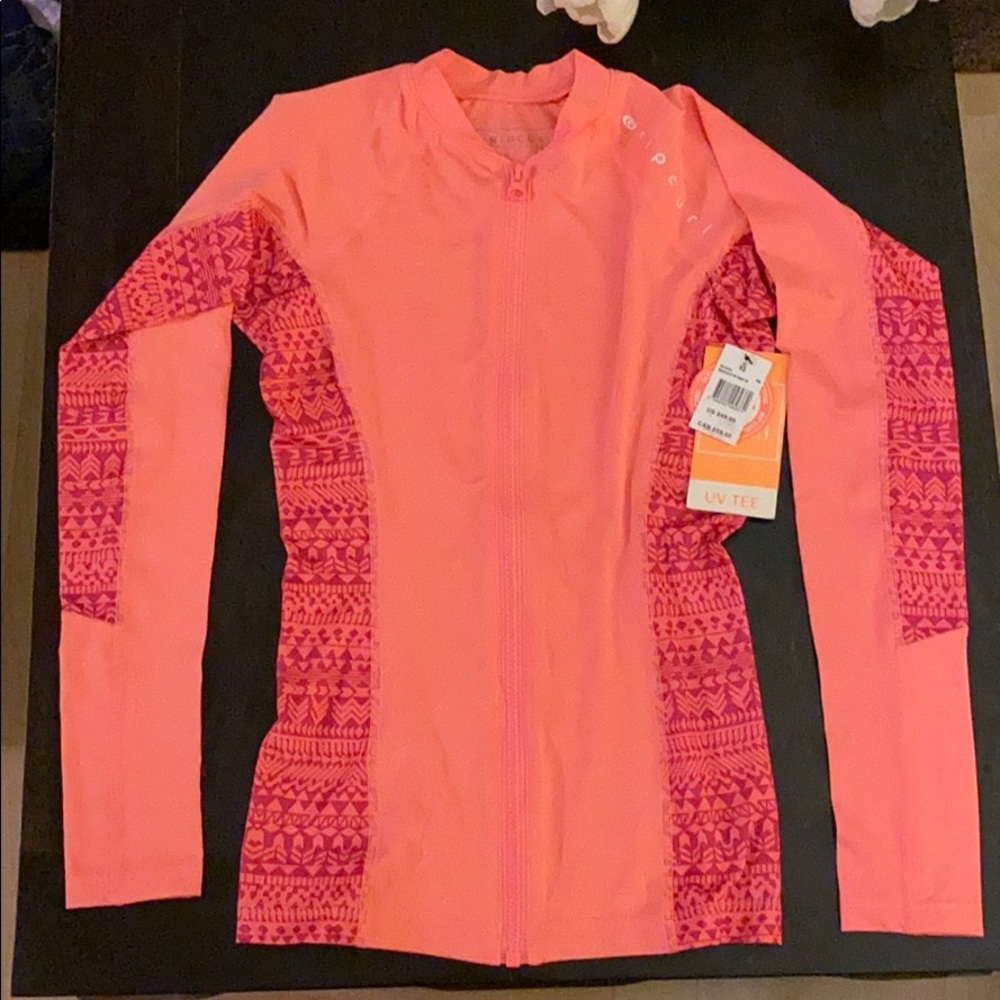 RIP CURL Zip Rash Guard XS